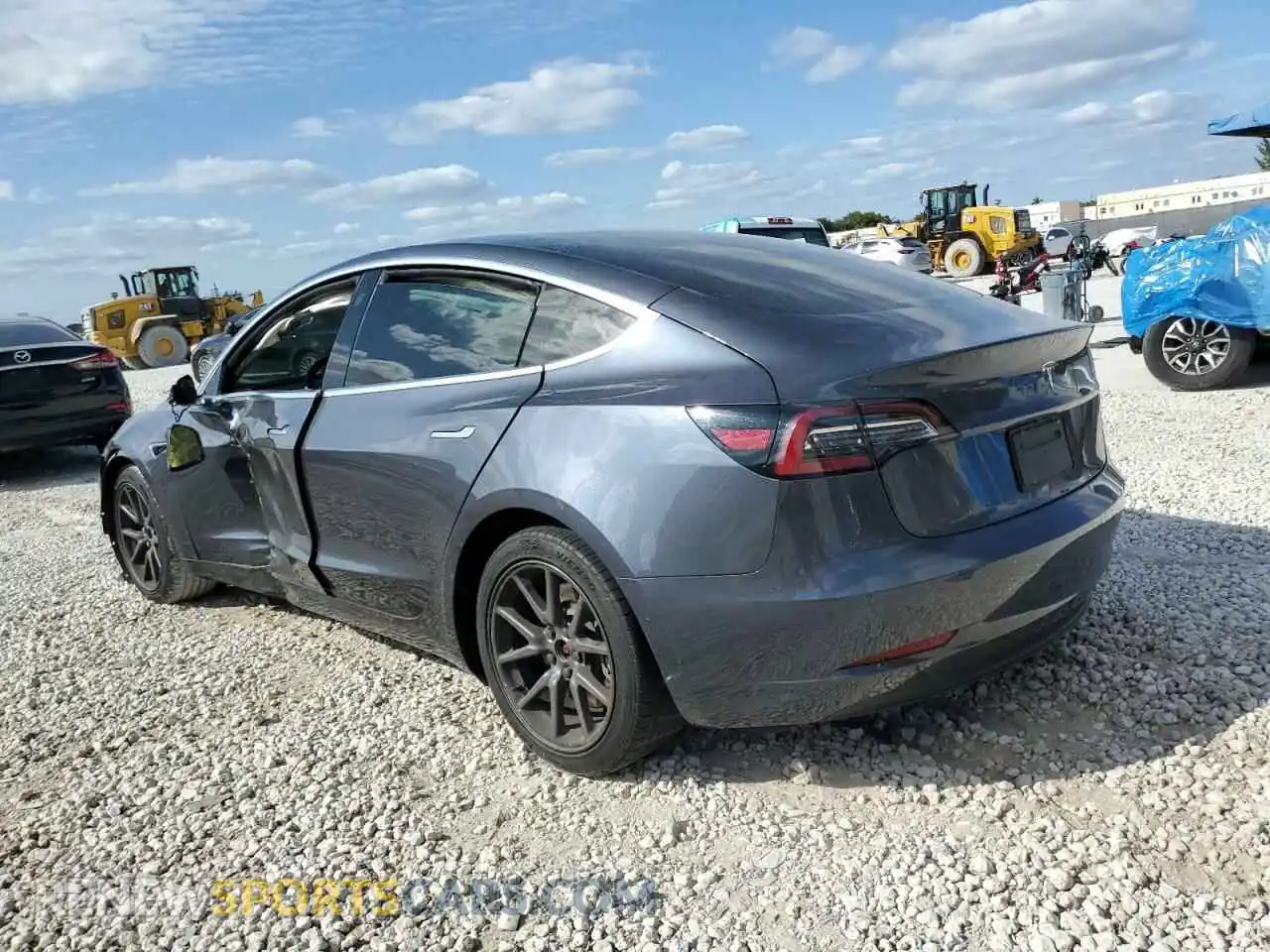 2 Photograph of a damaged car 5YJ3E1EAXLF630636 TESLA MODEL 3 2020