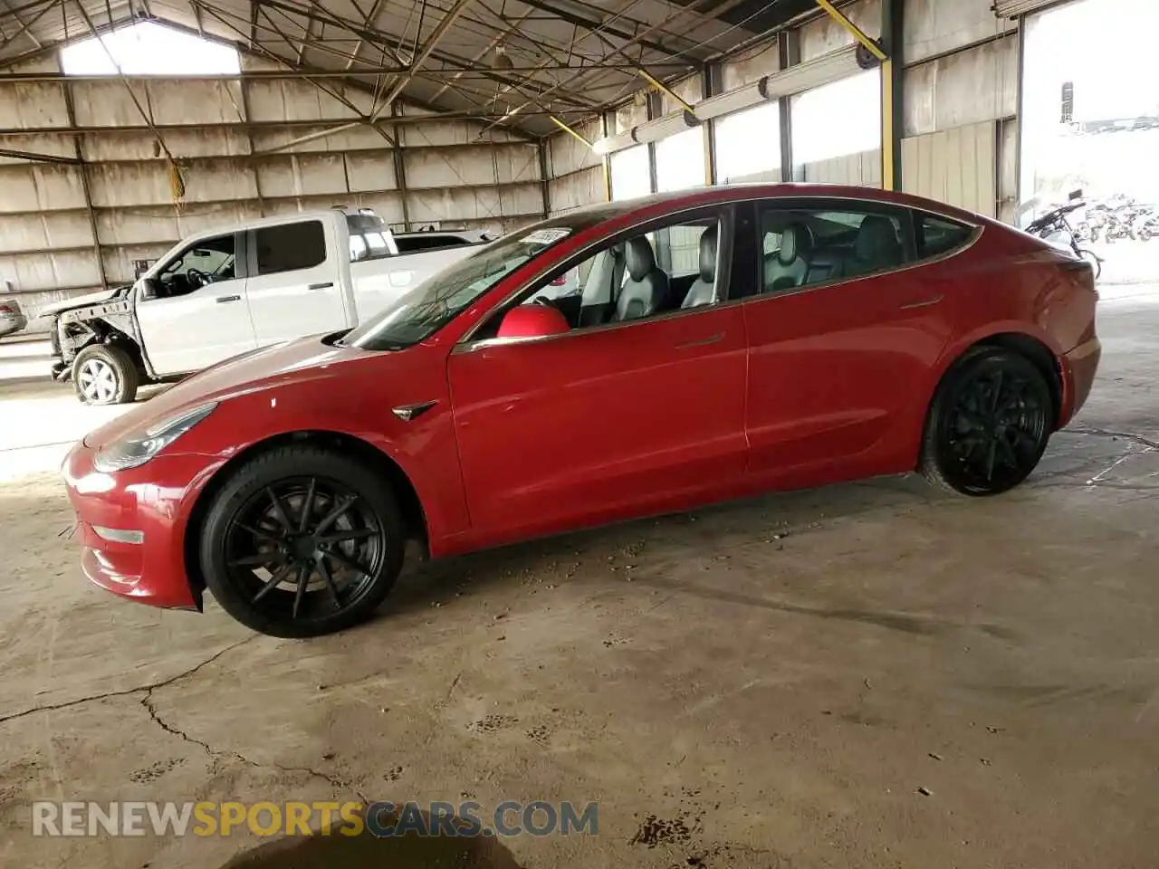 1 Photograph of a damaged car 5YJ3E1EAXLF631396 TESLA MODEL 3 2020