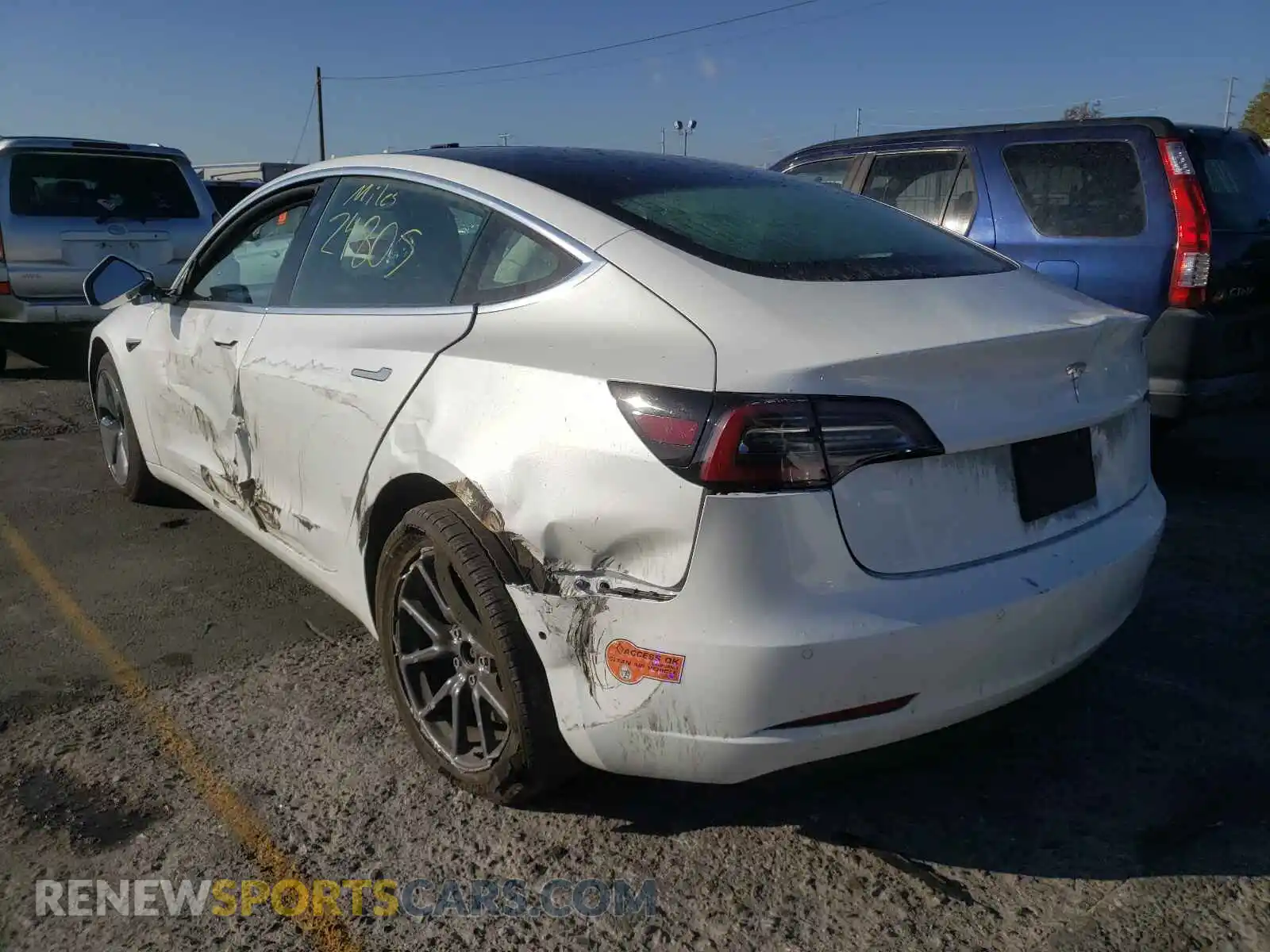 3 Photograph of a damaged car 5YJ3E1EAXLF660249 TESLA MODEL 3 2020