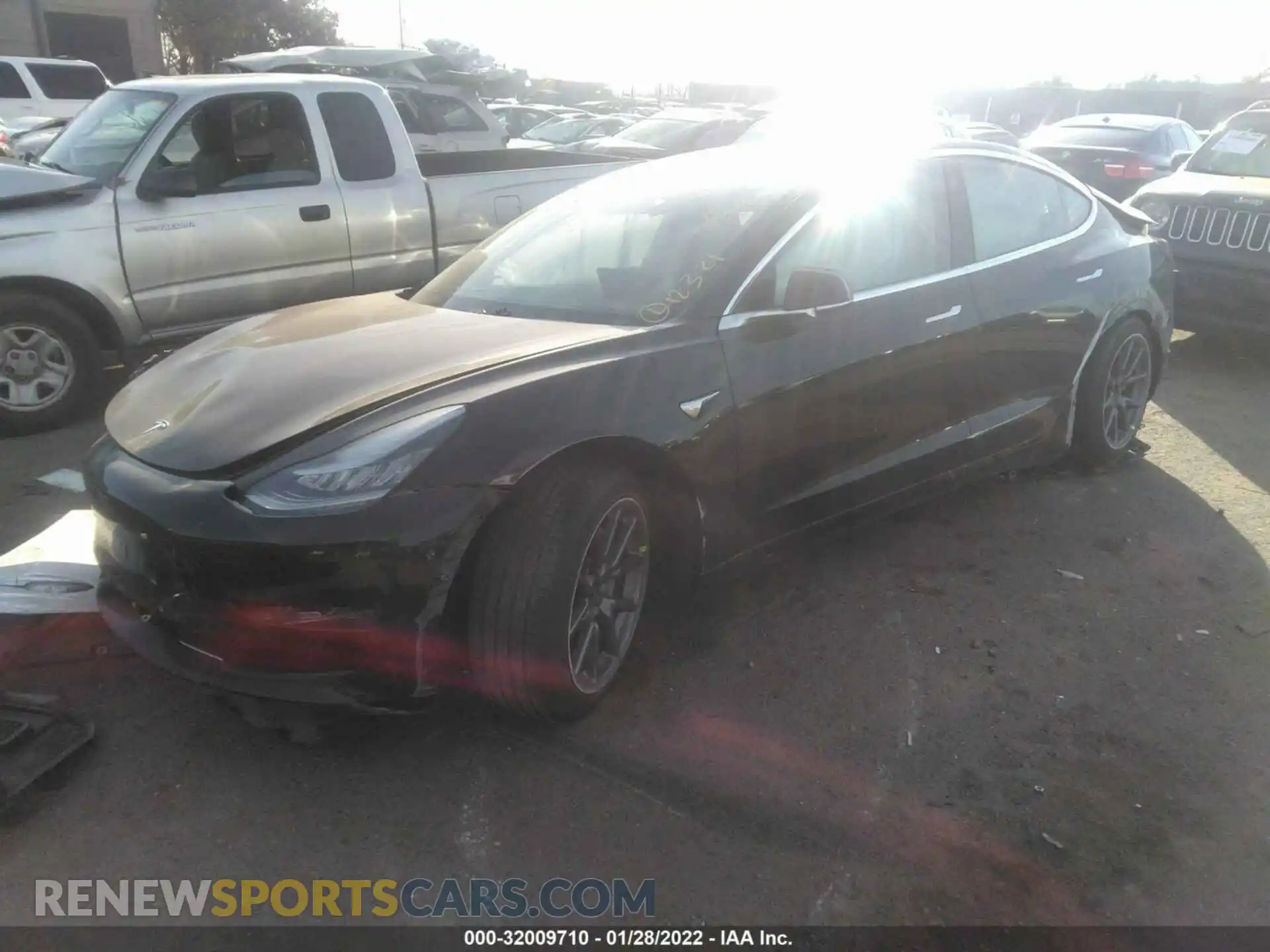 2 Photograph of a damaged car 5YJ3E1EAXLF704508 TESLA MODEL 3 2020