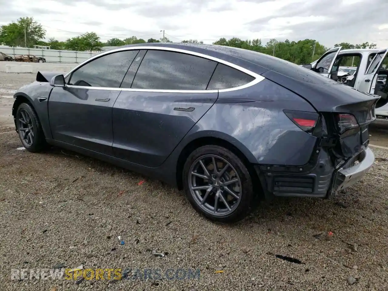 2 Photograph of a damaged car 5YJ3E1EAXLF784294 TESLA MODEL 3 2020