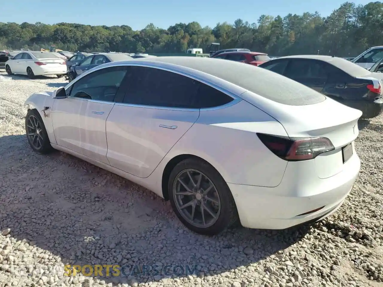 2 Photograph of a damaged car 5YJ3E1EAXLF792833 TESLA MODEL 3 2020