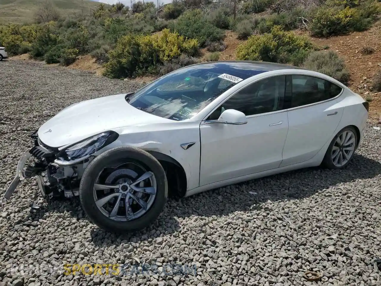 1 Photograph of a damaged car 5YJ3E1EB0LF512250 TESLA MODEL 3 2020