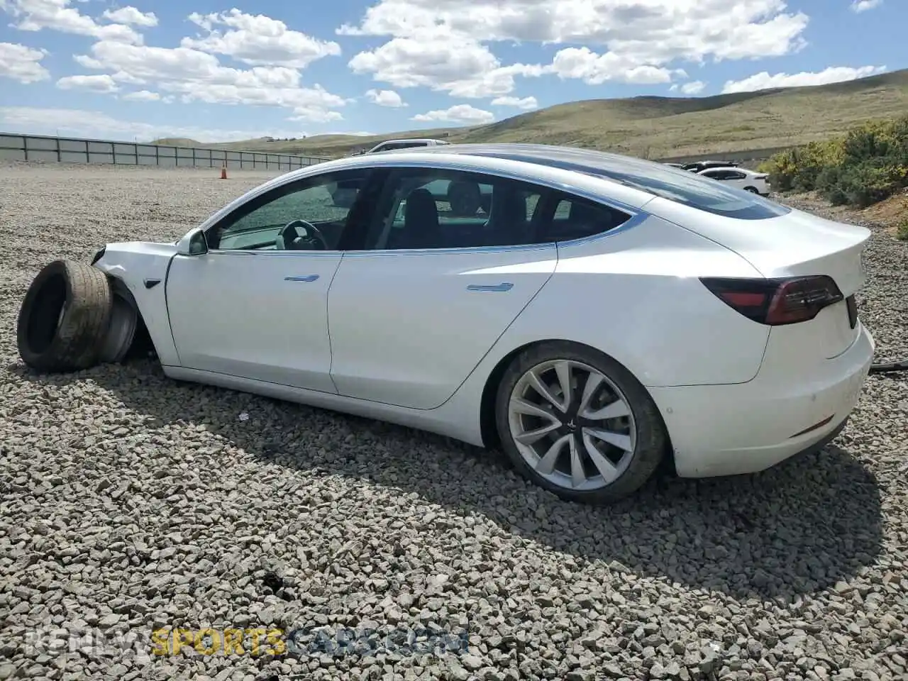 2 Photograph of a damaged car 5YJ3E1EB0LF512250 TESLA MODEL 3 2020