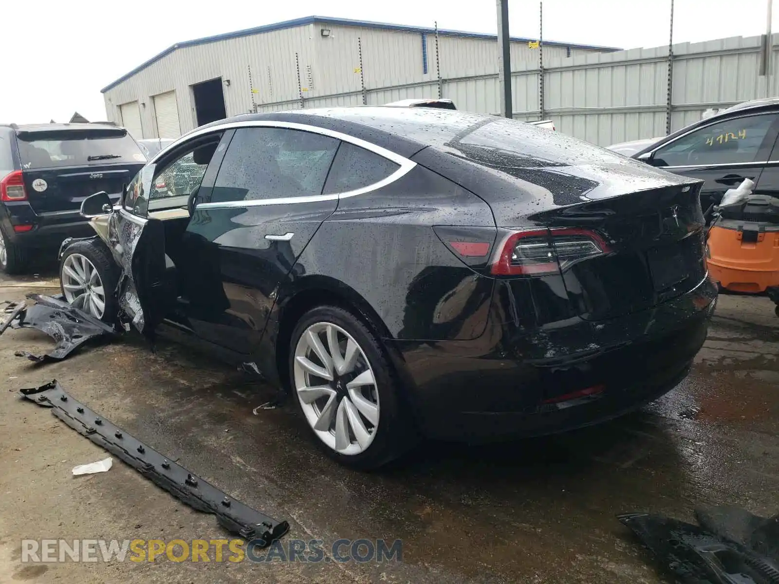 3 Photograph of a damaged car 5YJ3E1EB0LF600442 TESLA MODEL 3 2020