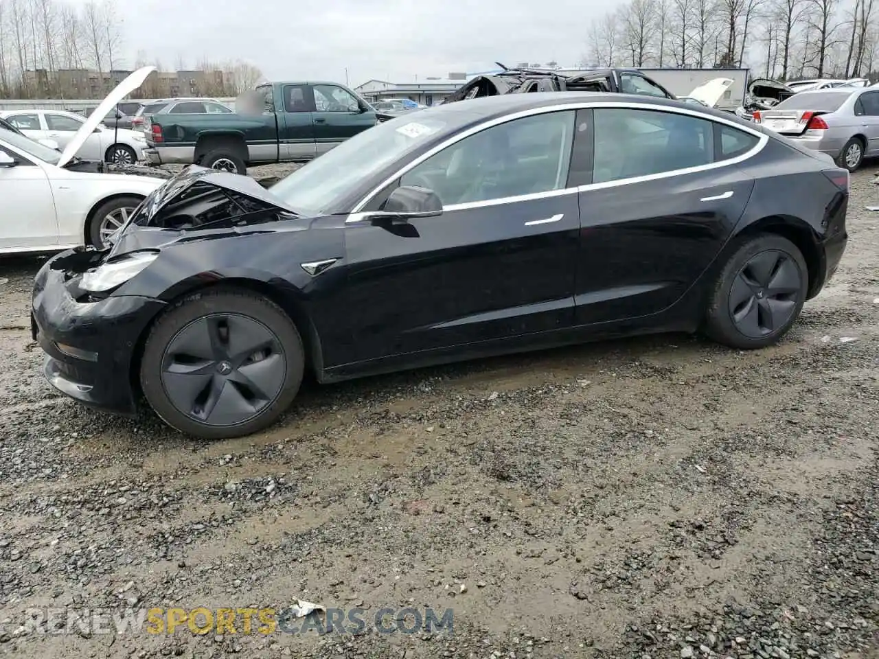 1 Photograph of a damaged car 5YJ3E1EB0LF647339 TESLA MODEL 3 2020