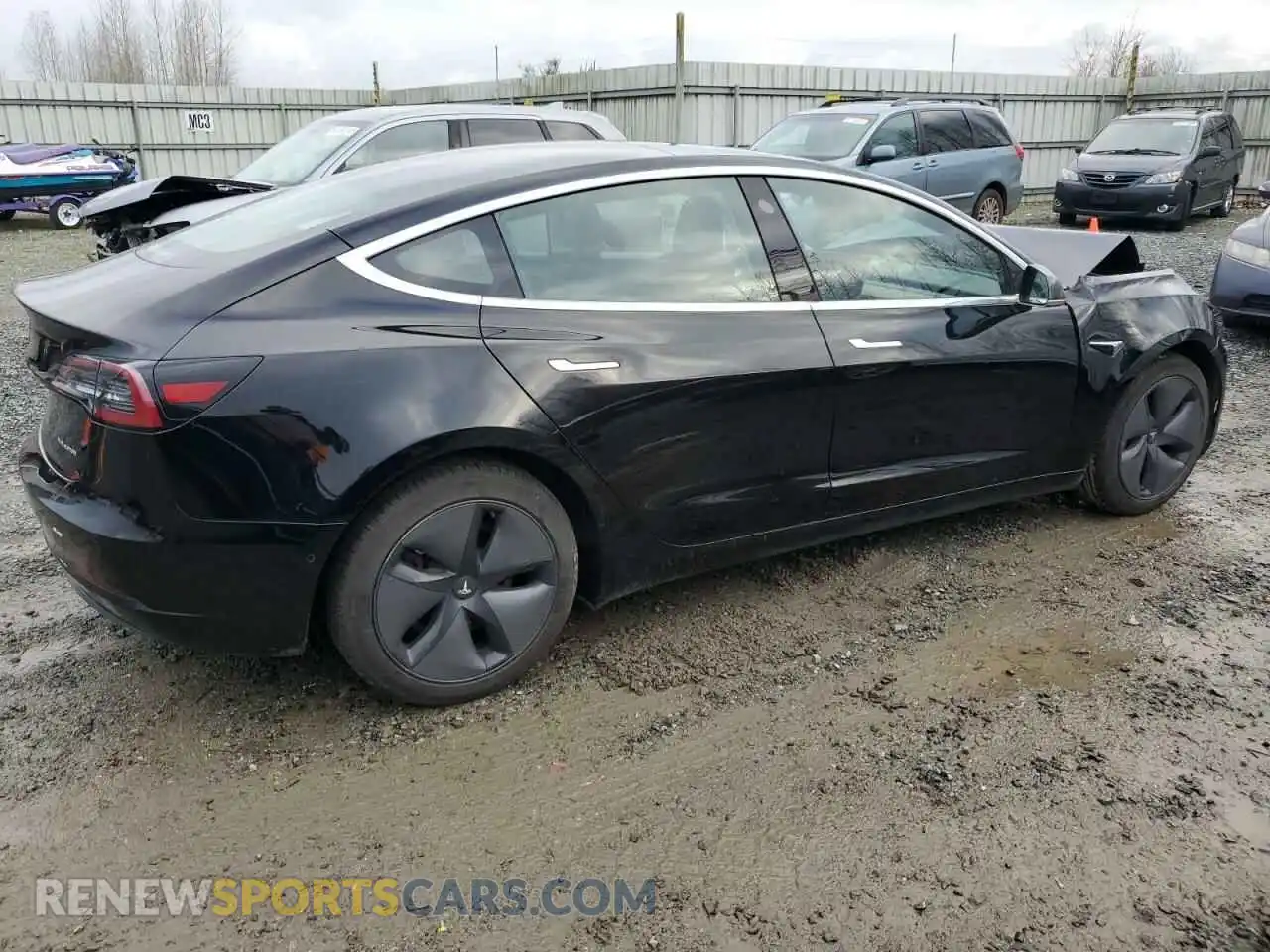 3 Photograph of a damaged car 5YJ3E1EB0LF647339 TESLA MODEL 3 2020