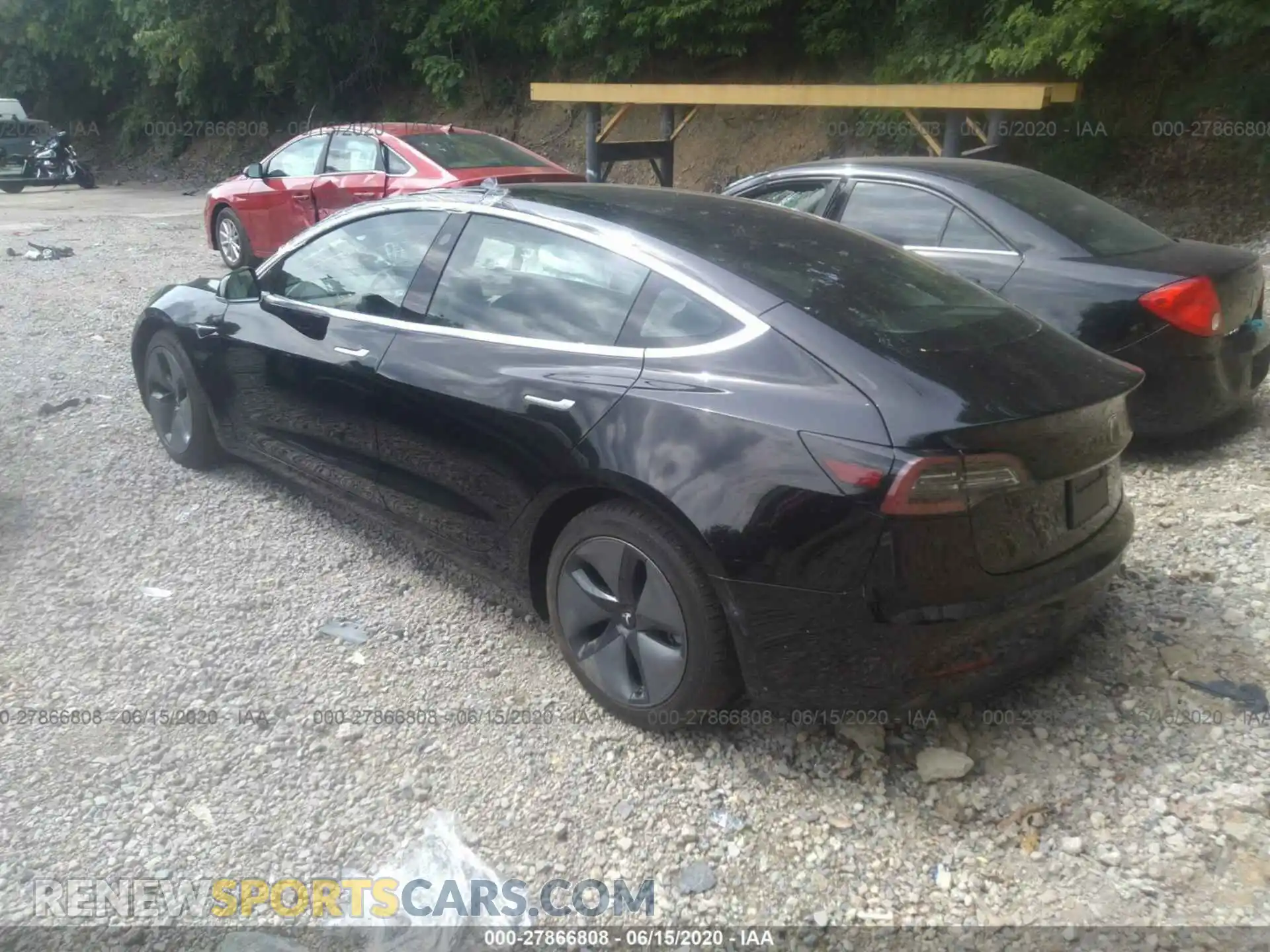 3 Photograph of a damaged car 5YJ3E1EB0LF663105 TESLA MODEL 3 2020