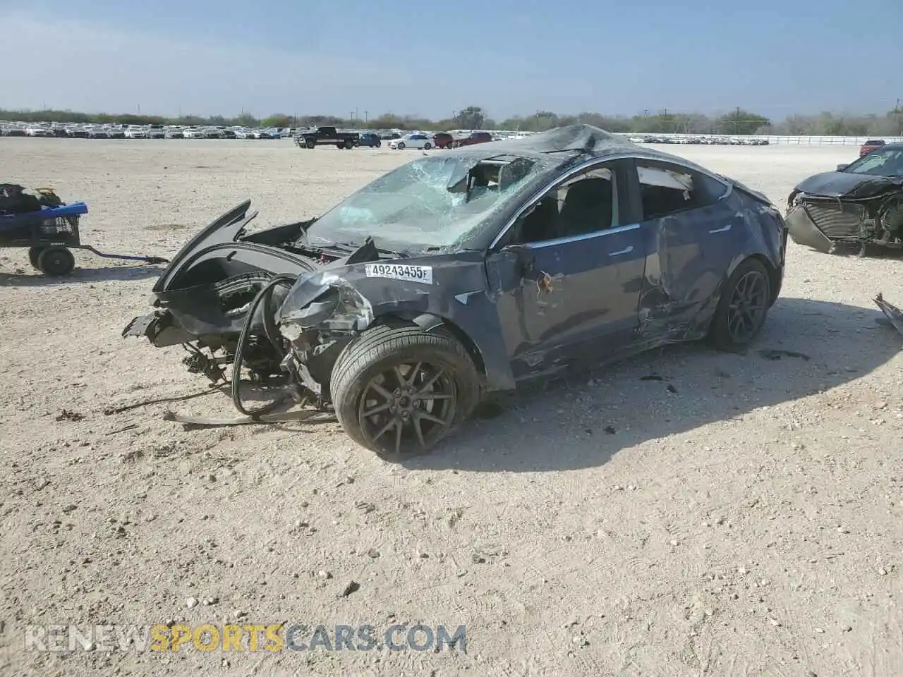 1 Photograph of a damaged car 5YJ3E1EB0LF663329 TESLA MODEL 3 2020