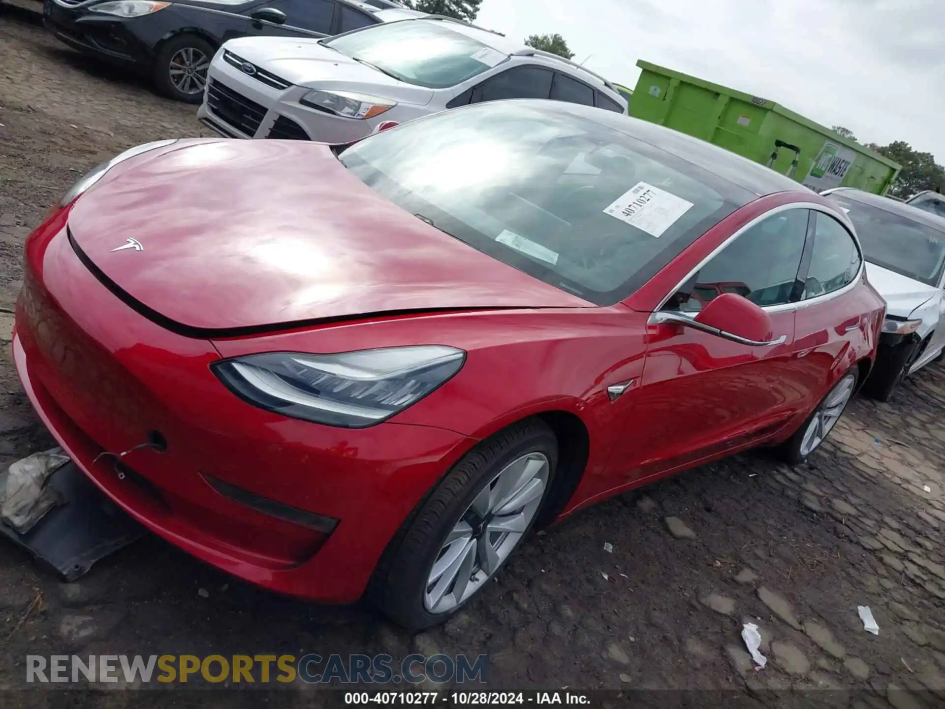 2 Photograph of a damaged car 5YJ3E1EB0LF735632 TESLA MODEL 3 2020