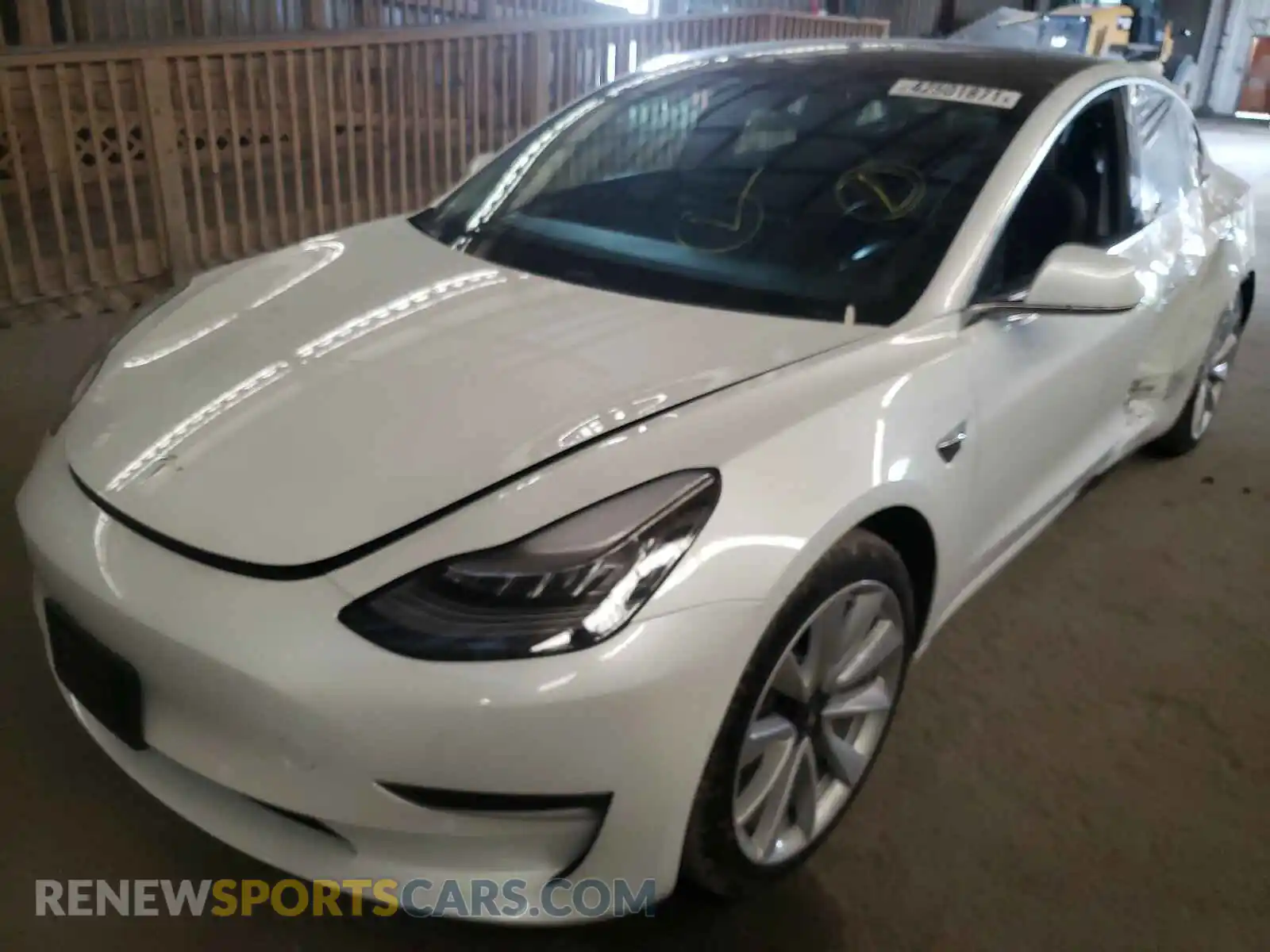 2 Photograph of a damaged car 5YJ3E1EB0LF735663 TESLA MODEL 3 2020