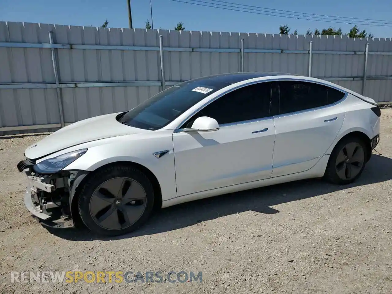 1 Photograph of a damaged car 5YJ3E1EB0LF786046 TESLA MODEL 3 2020