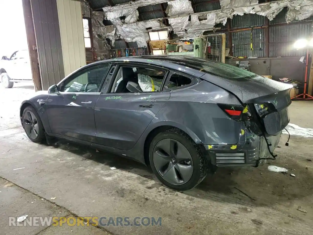 2 Photograph of a damaged car 5YJ3E1EB0LF793577 TESLA MODEL 3 2020