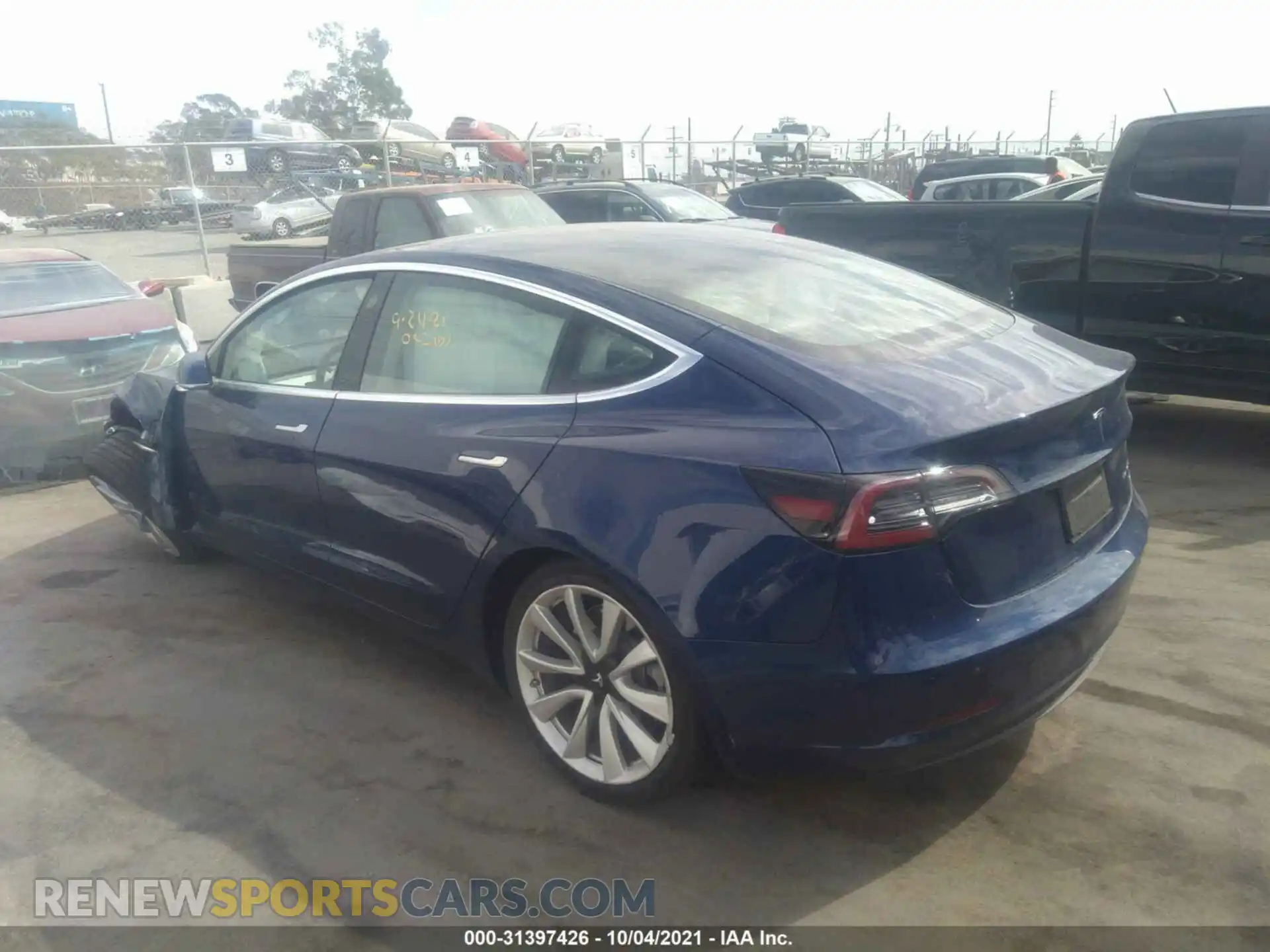 3 Photograph of a damaged car 5YJ3E1EB0LF801936 TESLA MODEL 3 2020