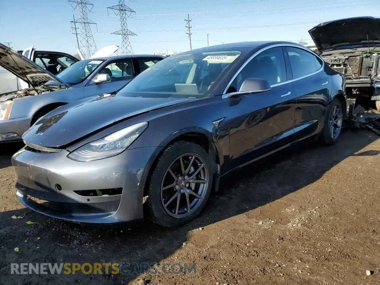 1 Photograph of a damaged car 5YJ3E1EB1LF534760 TESLA MODEL 3 2020