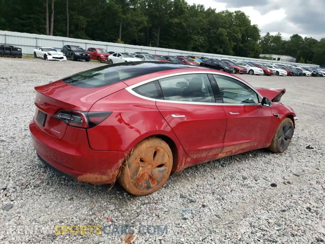3 Photograph of a damaged car 5YJ3E1EB1LF617086 TESLA MODEL 3 2020