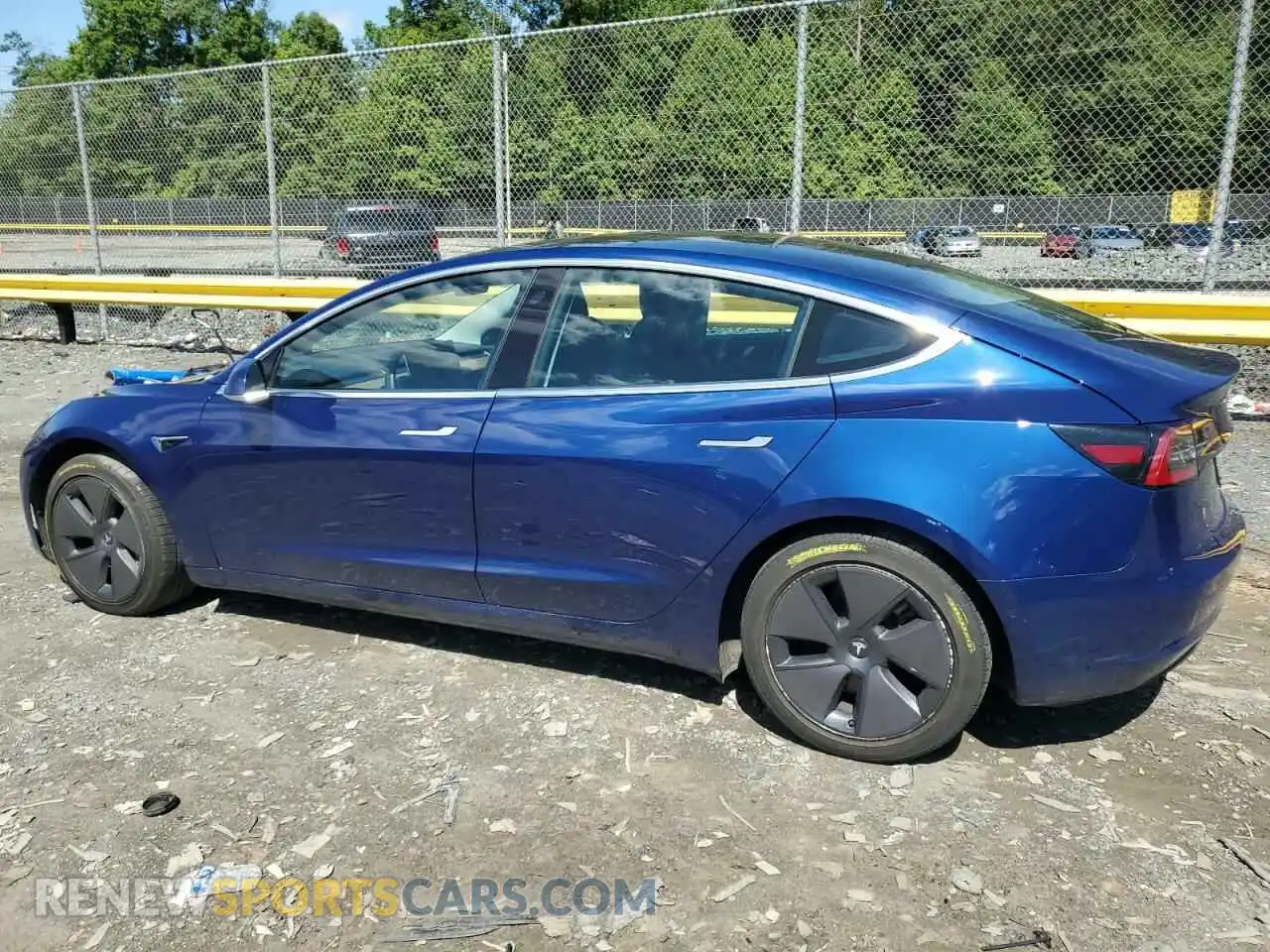 2 Photograph of a damaged car 5YJ3E1EB1LF617590 TESLA MODEL 3 2020