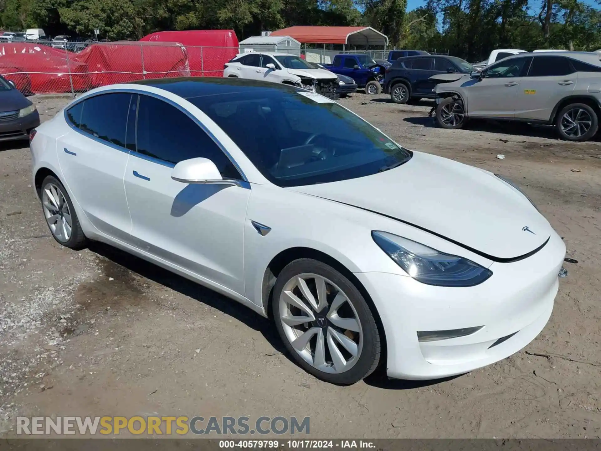 1 Photograph of a damaged car 5YJ3E1EB1LF651190 TESLA MODEL 3 2020