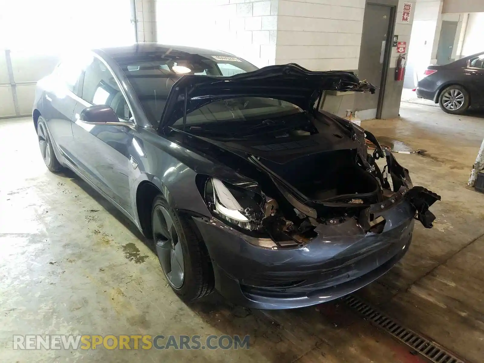 1 Photograph of a damaged car 5YJ3E1EB1LF717429 TESLA MODEL 3 2020