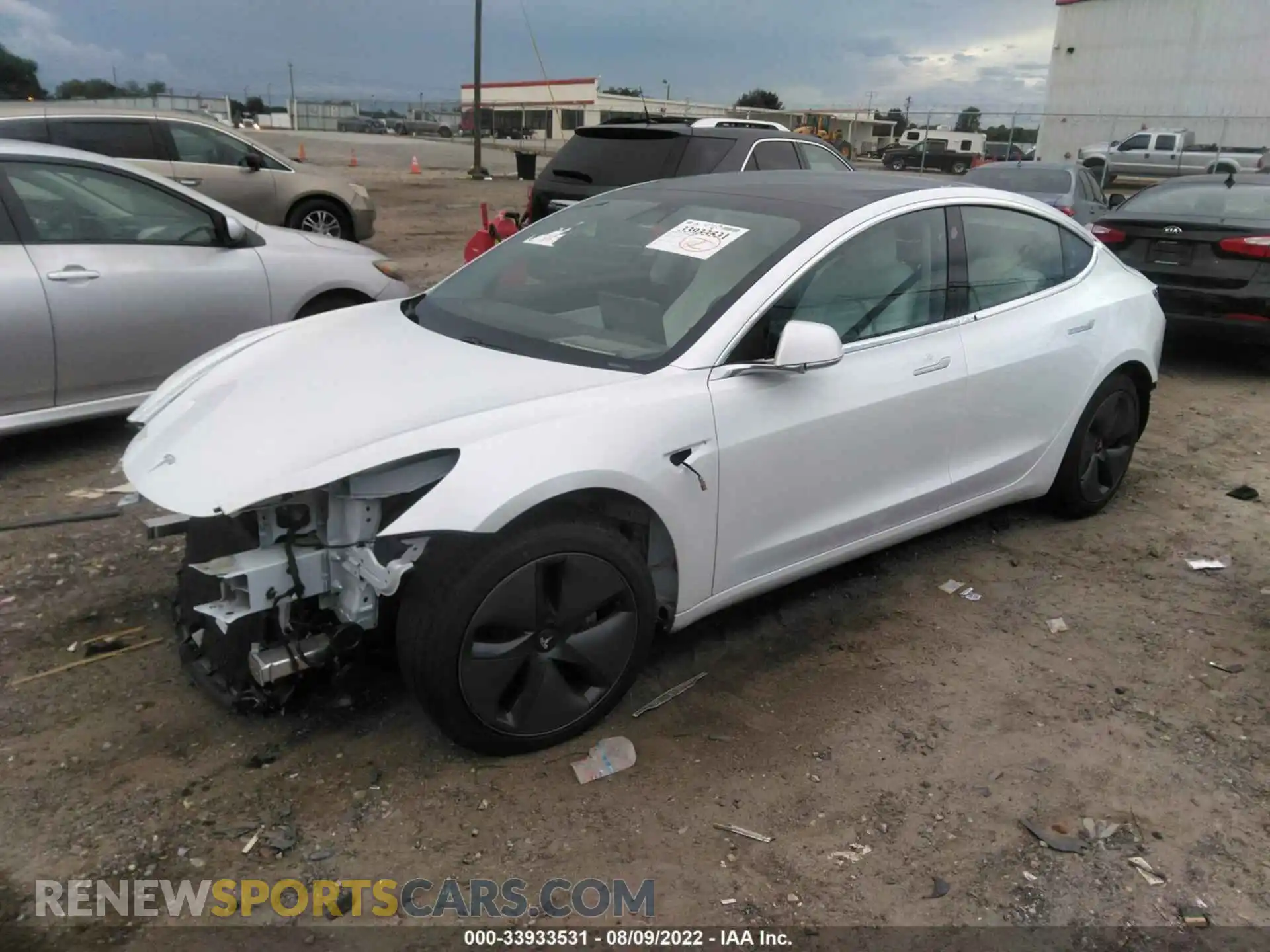 2 Фотография поврежденного автомобиля 5YJ3E1EB1LF787853 TESLA MODEL 3 2020