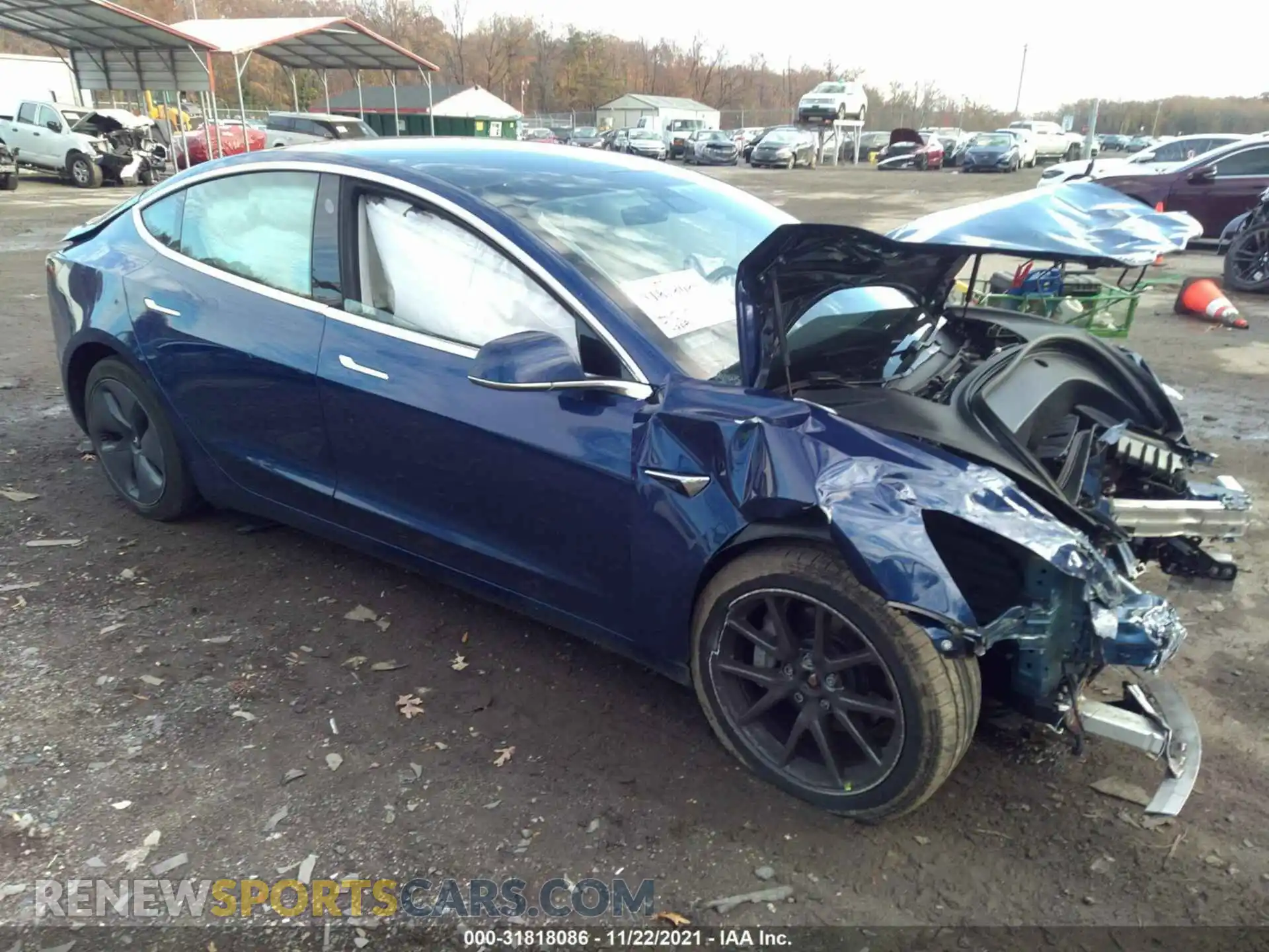 1 Photograph of a damaged car 5YJ3E1EB2LF535058 TESLA MODEL 3 2020