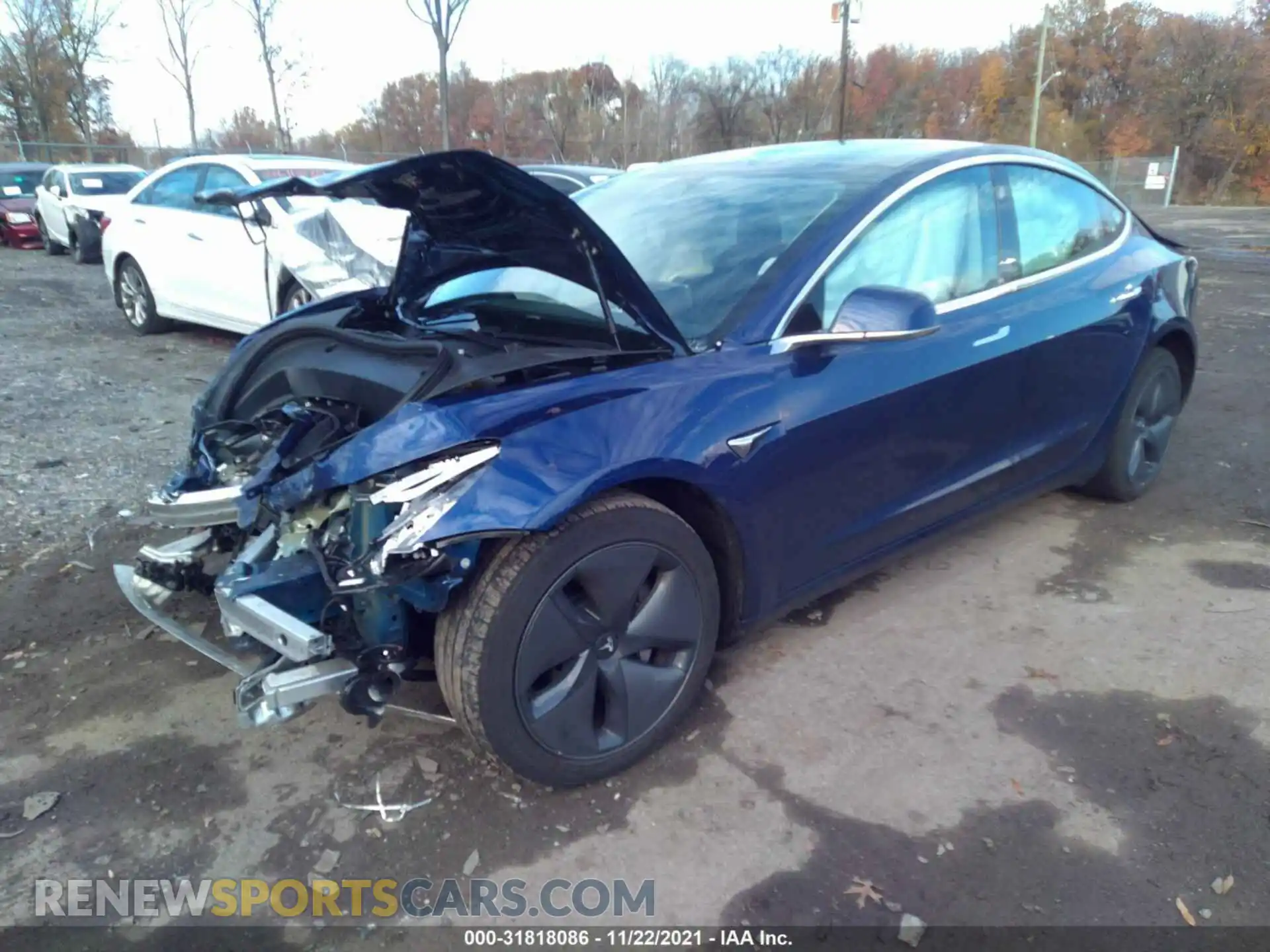 2 Photograph of a damaged car 5YJ3E1EB2LF535058 TESLA MODEL 3 2020