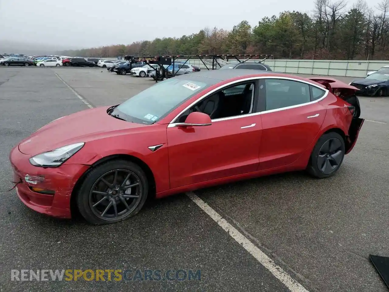 1 Photograph of a damaged car 5YJ3E1EB2LF617095 TESLA MODEL 3 2020