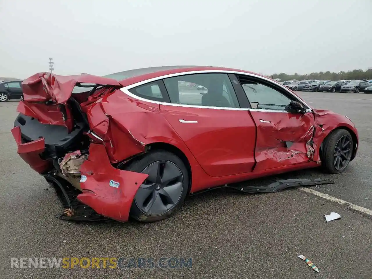 3 Photograph of a damaged car 5YJ3E1EB2LF617095 TESLA MODEL 3 2020