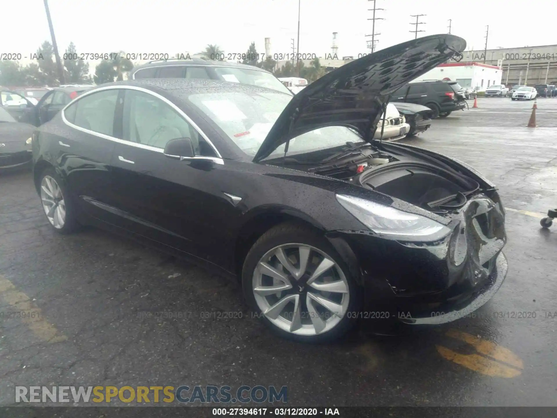 1 Photograph of a damaged car 5YJ3E1EB2LF622412 TESLA MODEL 3 2020