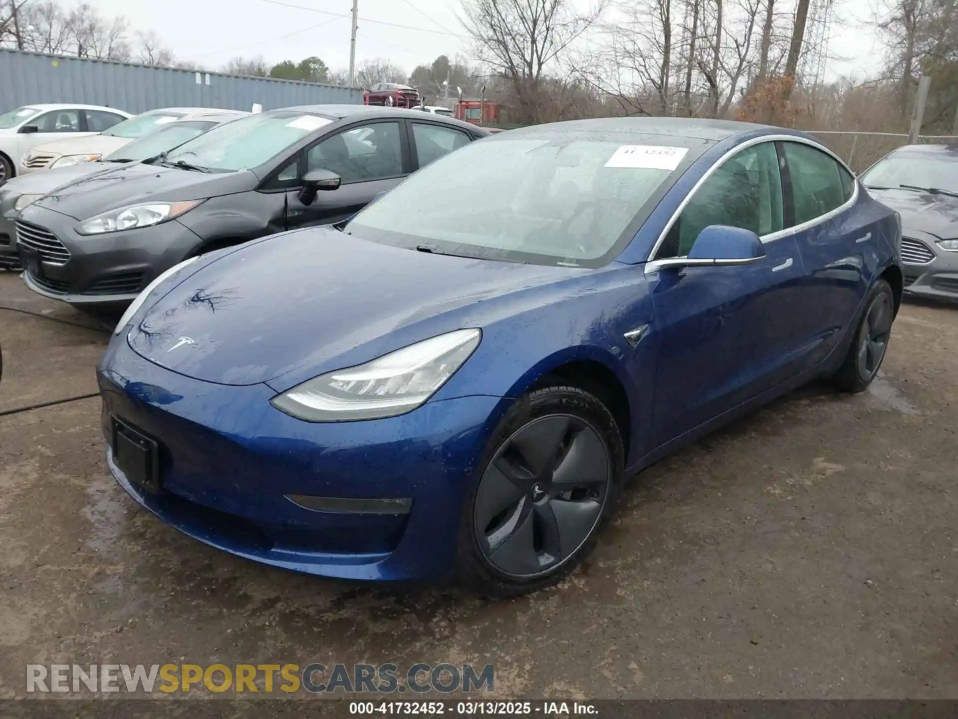 2 fotografías del automóvil dañado 5YJ3E1EB2LF636407 TESLA MODEL 3 2020
