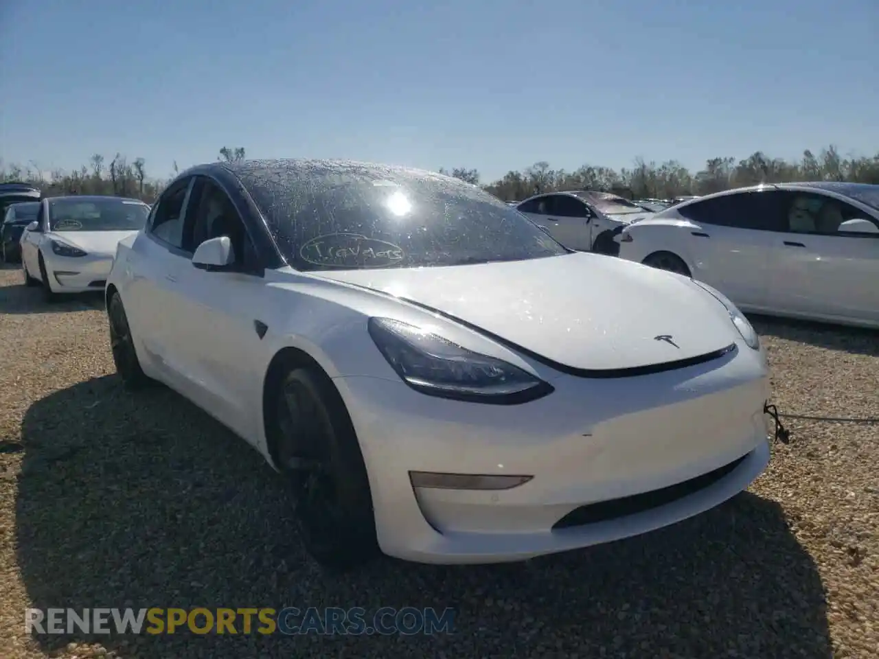 1 Photograph of a damaged car 5YJ3E1EB2LF651523 TESLA MODEL 3 2020