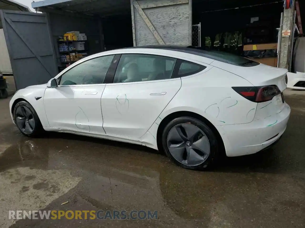 2 Photograph of a damaged car 5YJ3E1EB2LF651702 TESLA MODEL 3 2020