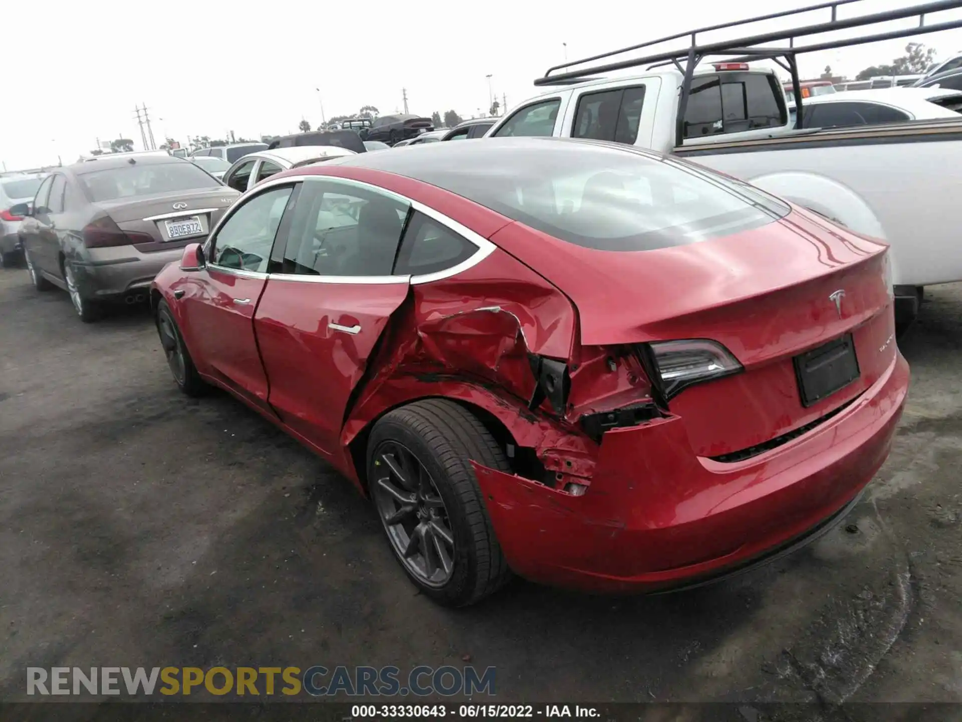 3 Photograph of a damaged car 5YJ3E1EB2LF711011 TESLA MODEL 3 2020