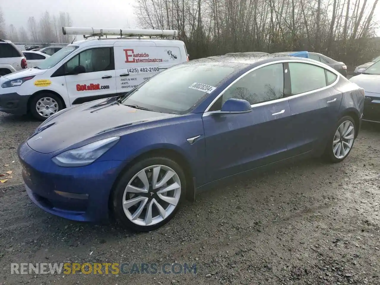 1 Photograph of a damaged car 5YJ3E1EB2LF716838 TESLA MODEL 3 2020