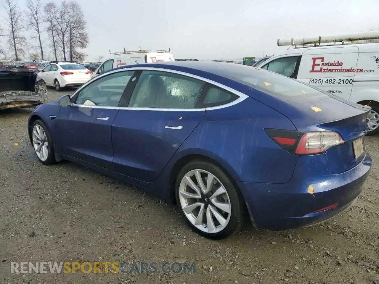 2 Photograph of a damaged car 5YJ3E1EB2LF716838 TESLA MODEL 3 2020
