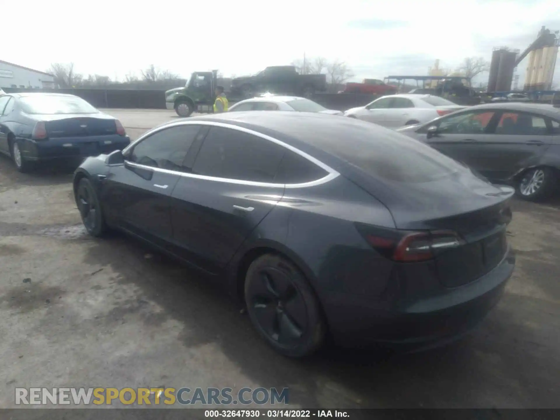 3 Photograph of a damaged car 5YJ3E1EB2LF734899 TESLA MODEL 3 2020
