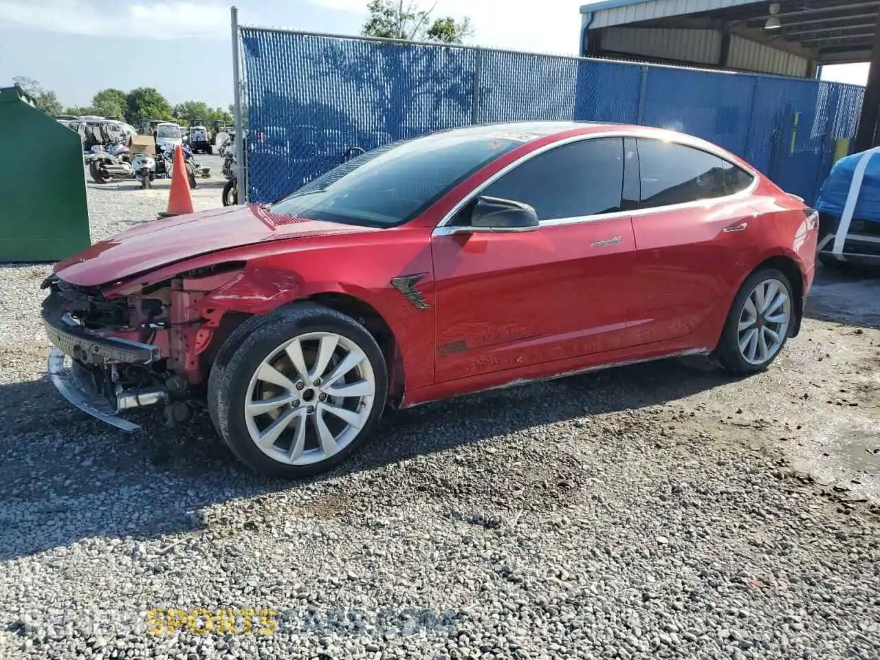 1 fotografías del automóvil dañado 5YJ3E1EB2LF735969 TESLA MODEL 3 2020