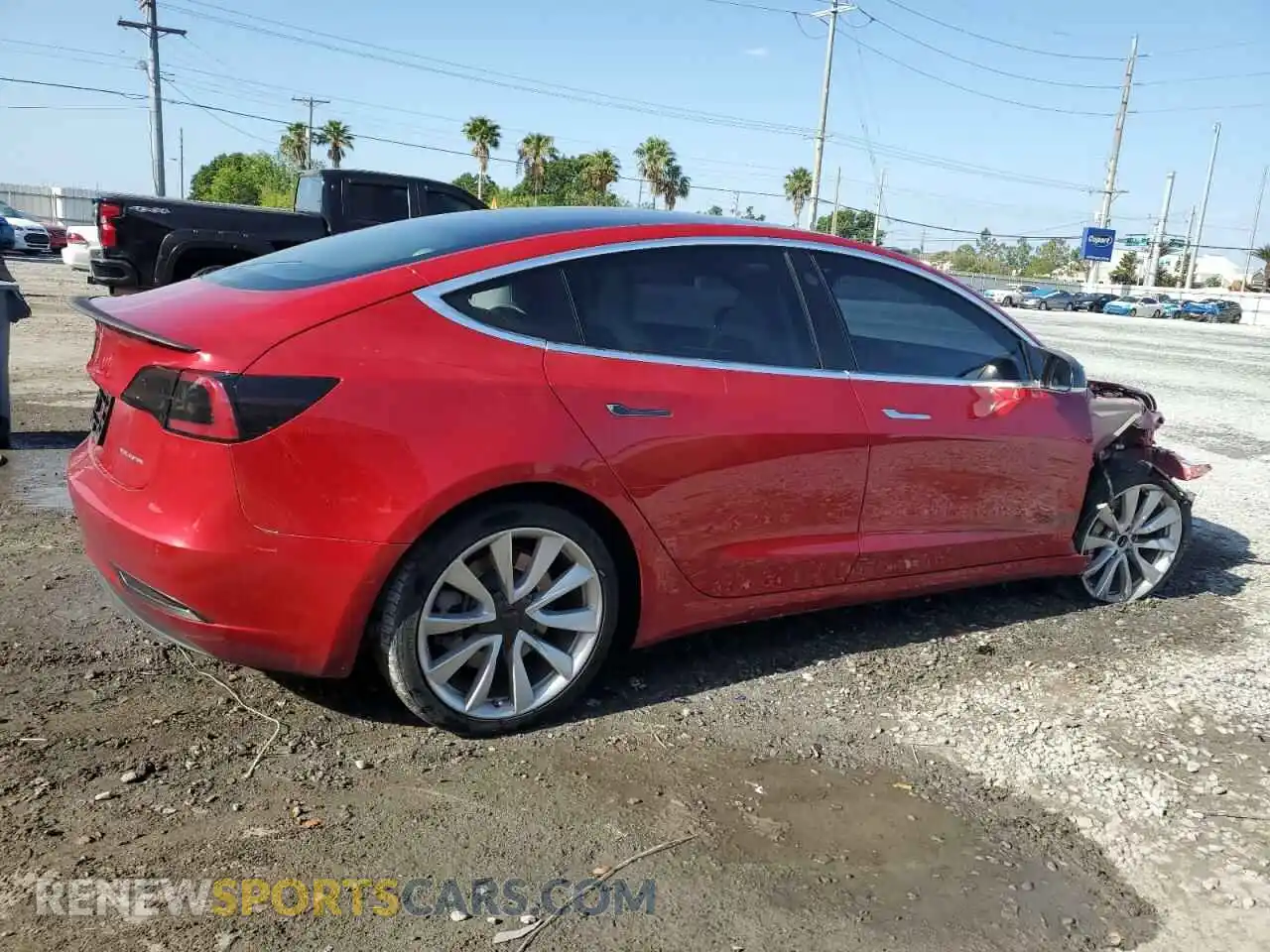 3 fotografías del automóvil dañado 5YJ3E1EB2LF735969 TESLA MODEL 3 2020