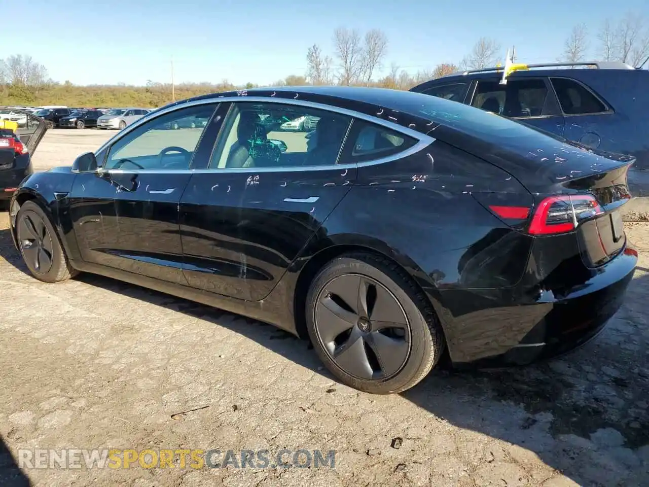 2 Photograph of a damaged car 5YJ3E1EB2LF741416 TESLA MODEL 3 2020