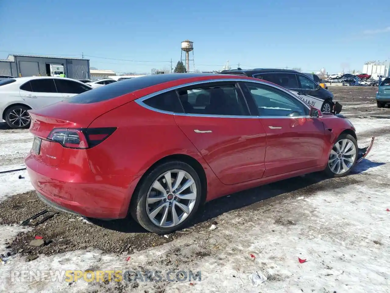 3 Photograph of a damaged car 5YJ3E1EB2LF783083 TESLA MODEL 3 2020
