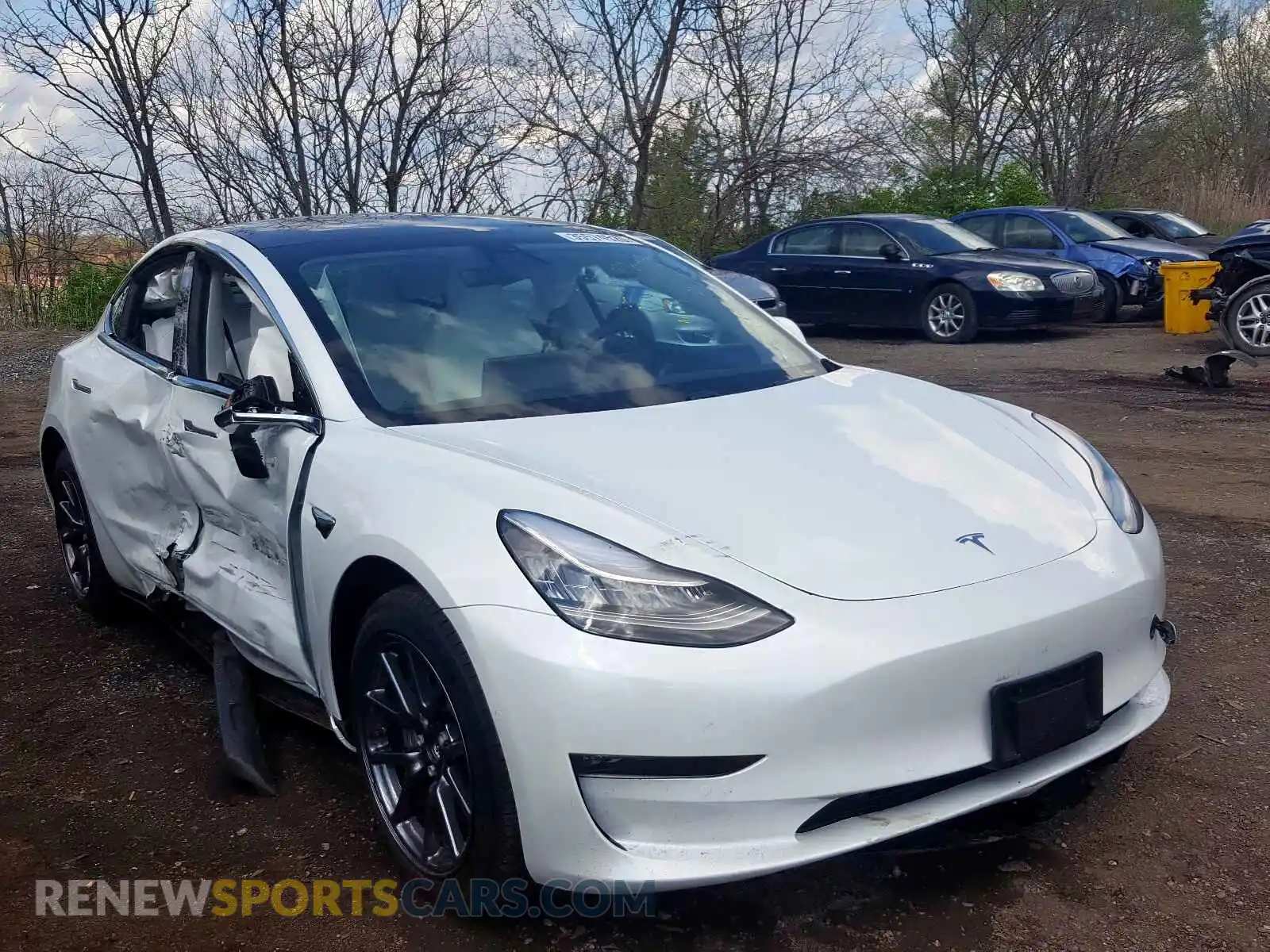 1 Photograph of a damaged car 5YJ3E1EB3LF607059 TESLA MODEL 3 2020