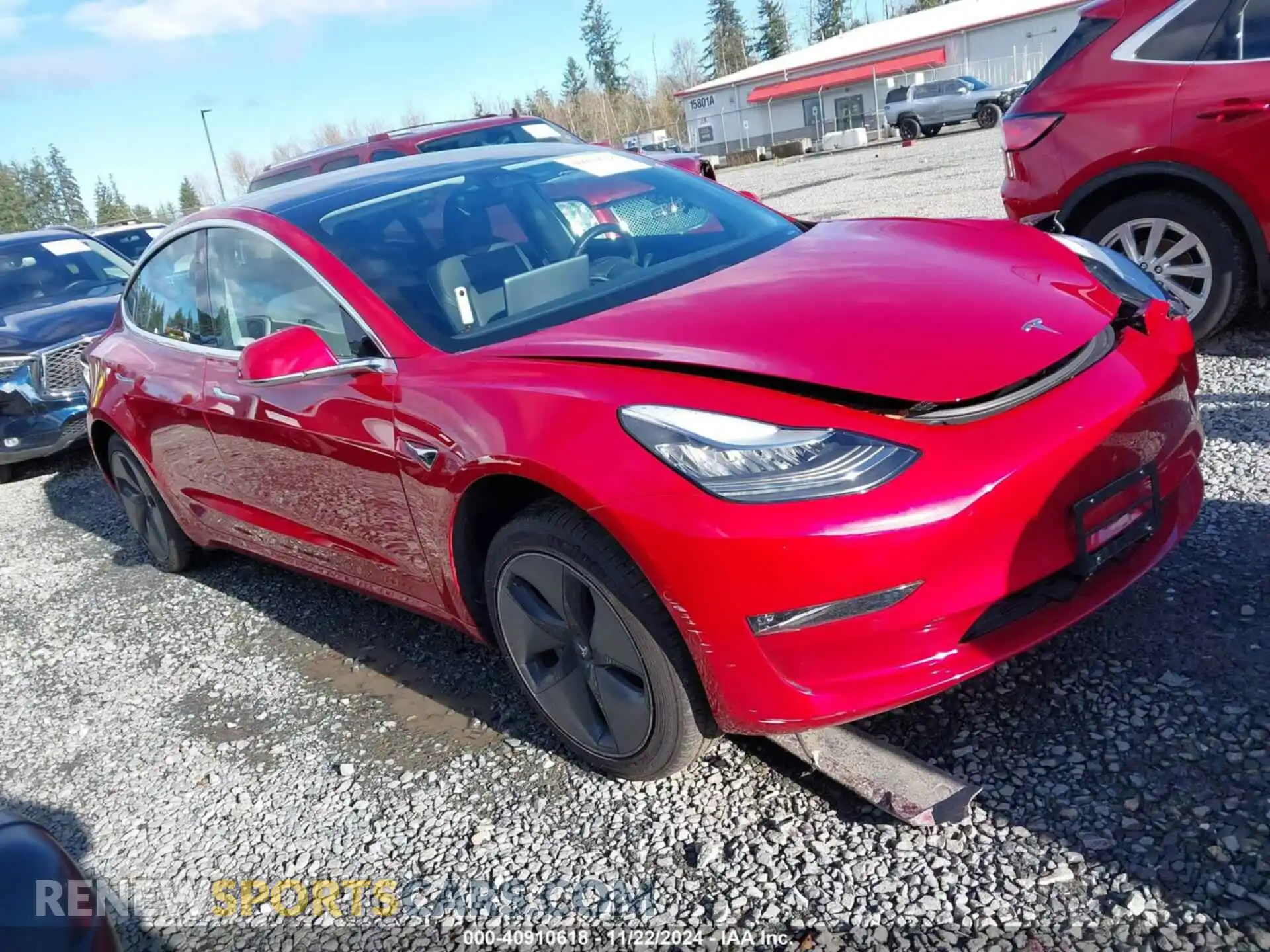 1 Photograph of a damaged car 5YJ3E1EB3LF617039 TESLA MODEL 3 2020