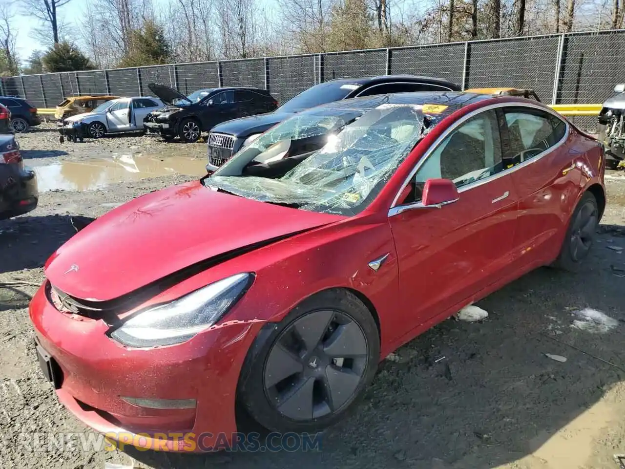 1 Photograph of a damaged car 5YJ3E1EB3LF635878 TESLA MODEL 3 2020