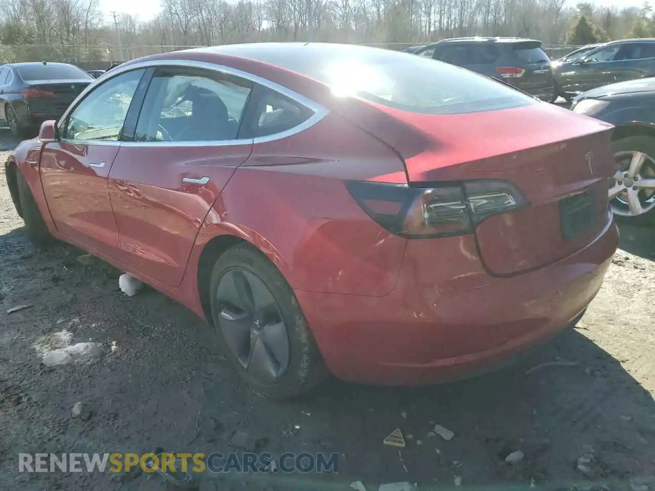 2 Photograph of a damaged car 5YJ3E1EB3LF635878 TESLA MODEL 3 2020