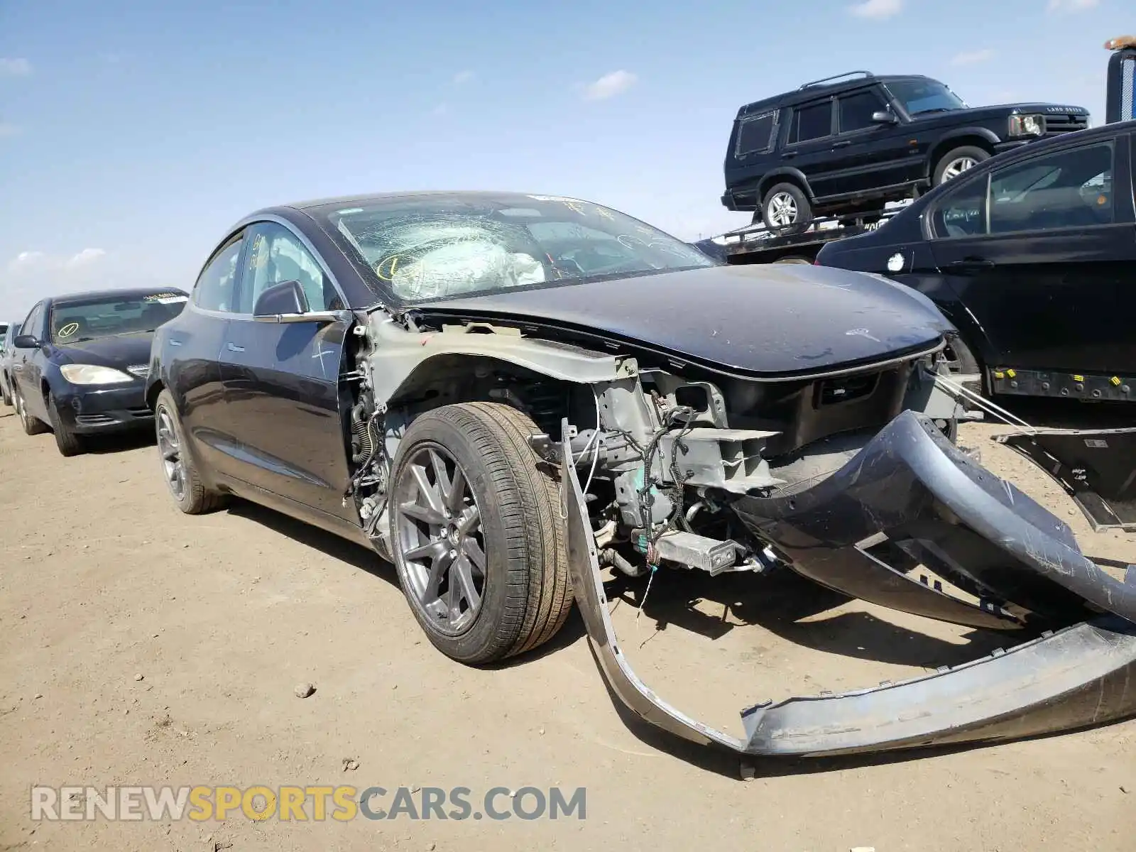 1 Photograph of a damaged car 5YJ3E1EB3LF651384 TESLA MODEL 3 2020