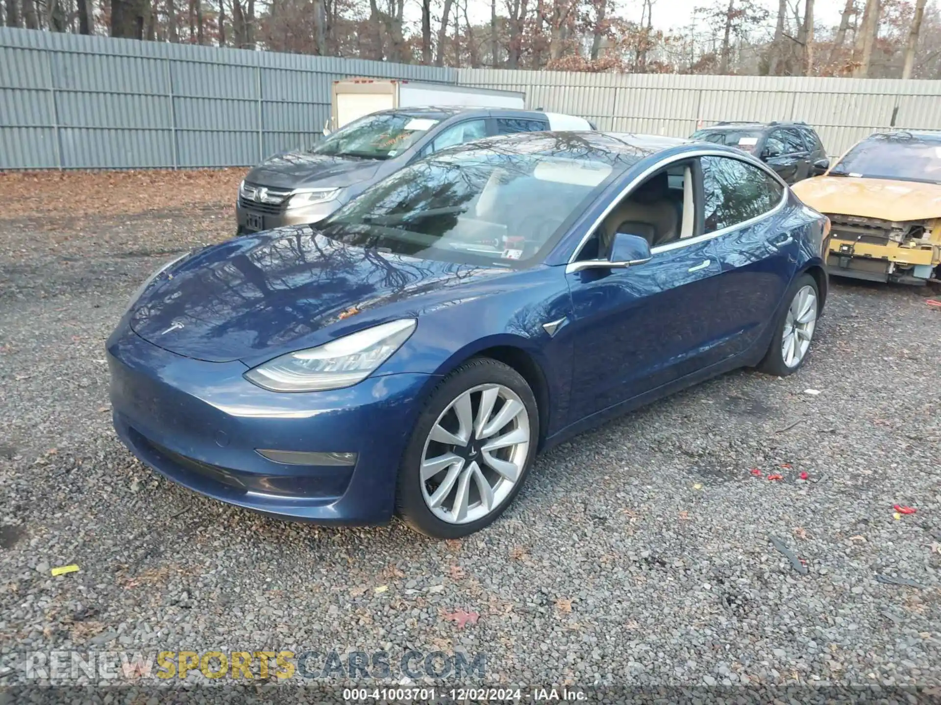 2 Photograph of a damaged car 5YJ3E1EB3LF712250 TESLA MODEL 3 2020