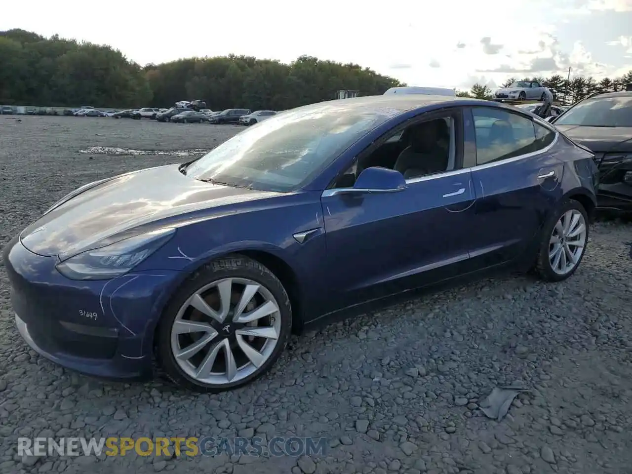 1 Photograph of a damaged car 5YJ3E1EB3LF787496 TESLA MODEL 3 2020