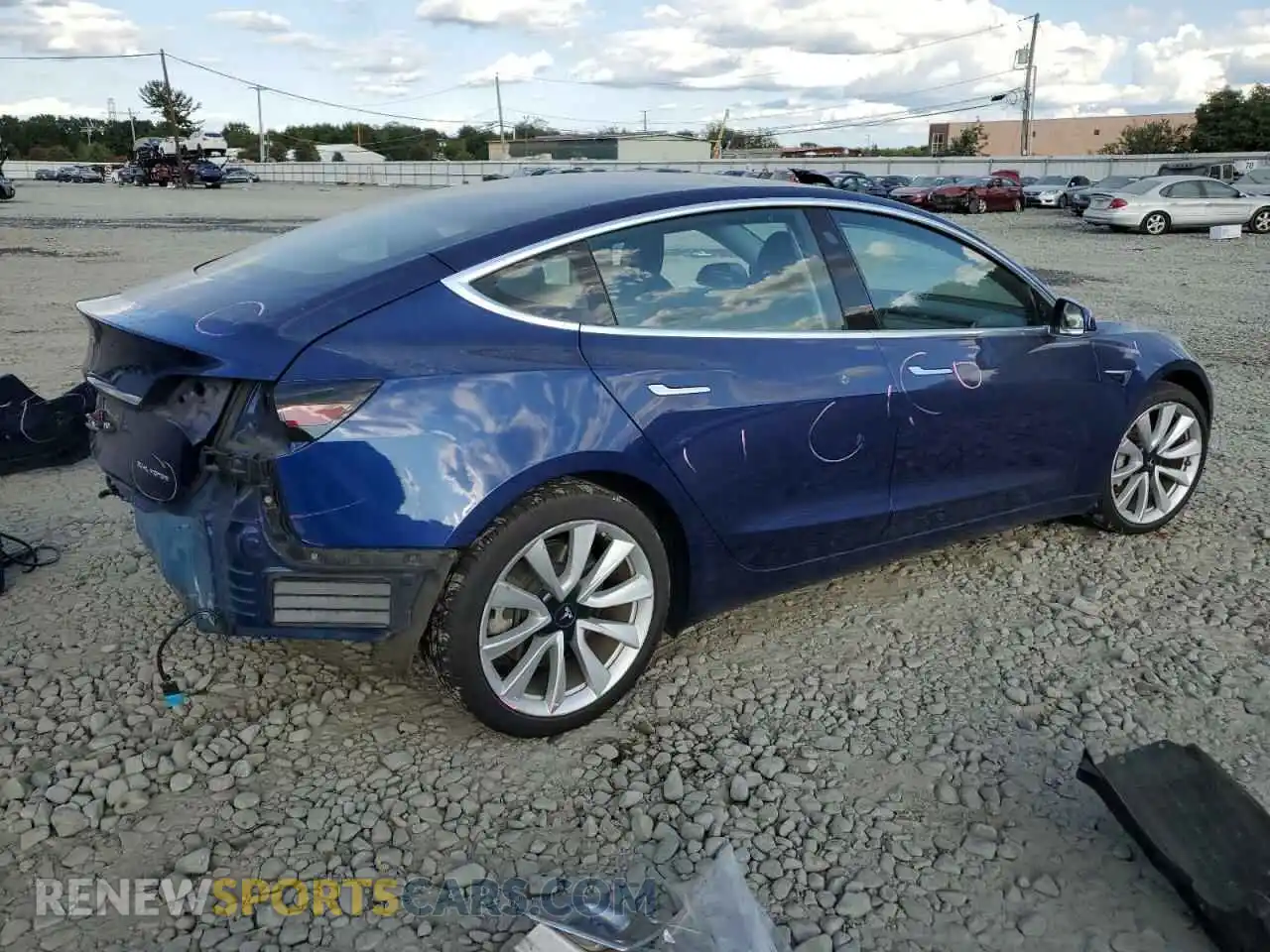3 Photograph of a damaged car 5YJ3E1EB3LF787496 TESLA MODEL 3 2020