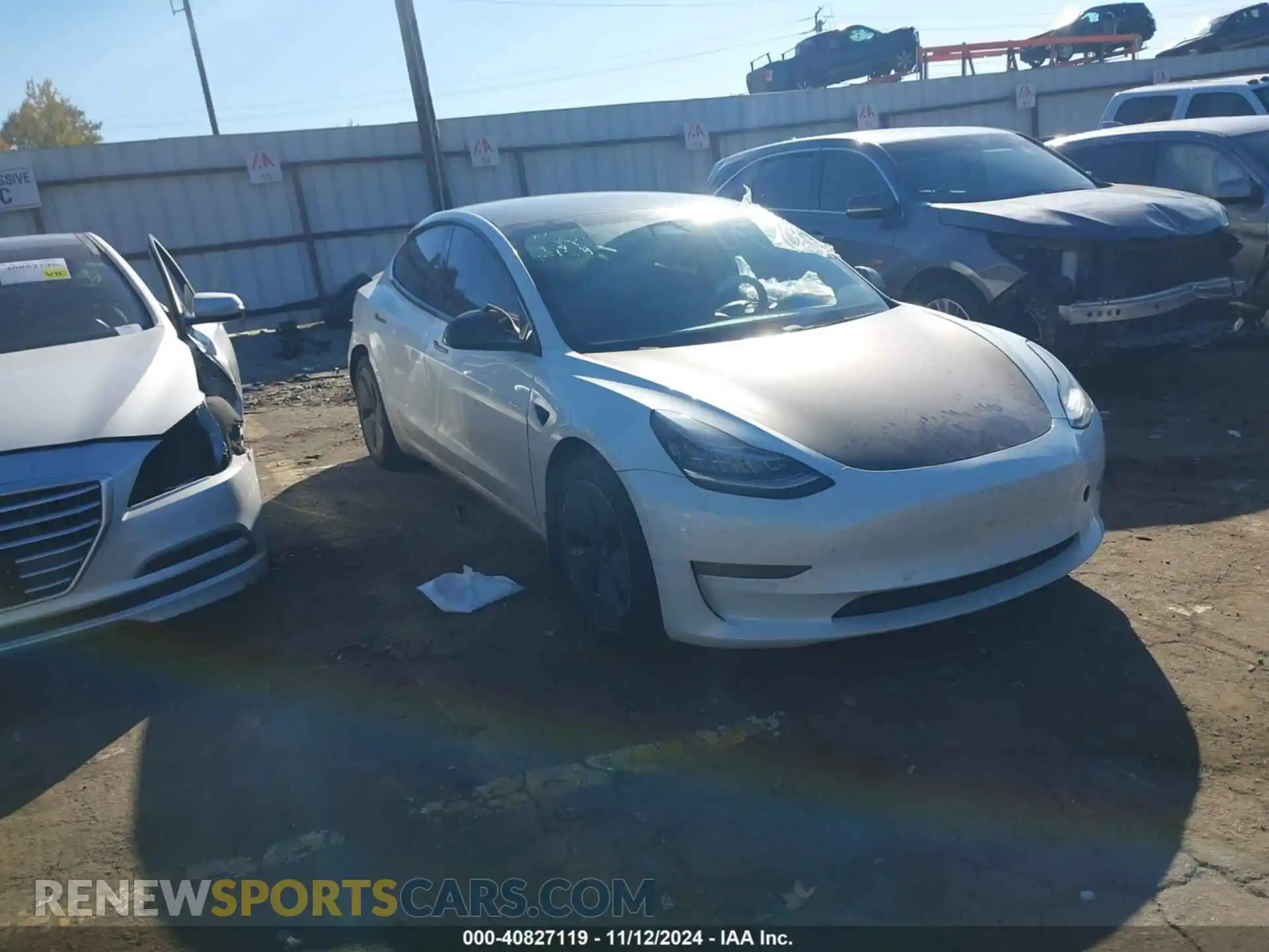 1 Photograph of a damaged car 5YJ3E1EB3LF790558 TESLA MODEL 3 2020