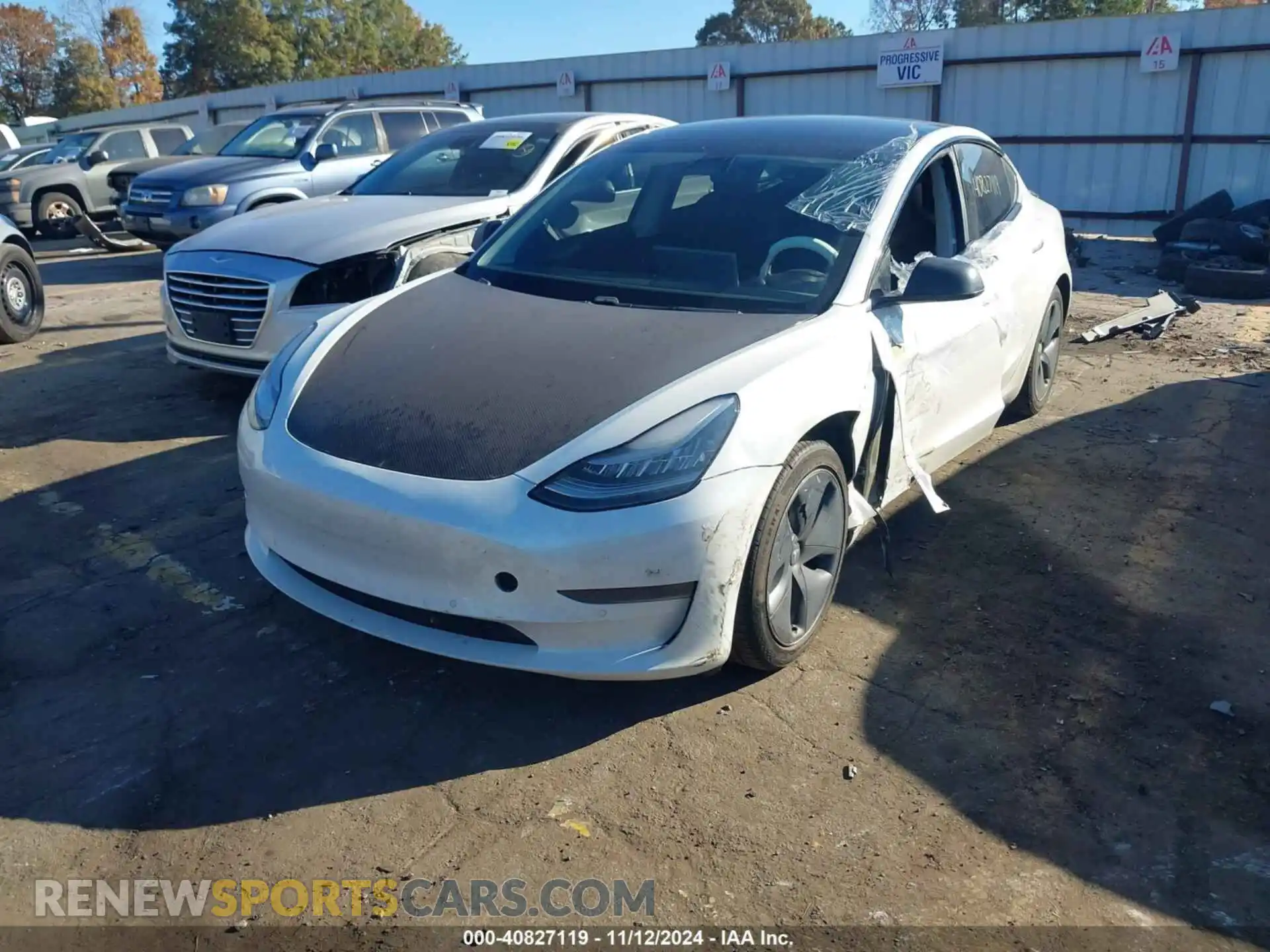 2 Photograph of a damaged car 5YJ3E1EB3LF790558 TESLA MODEL 3 2020